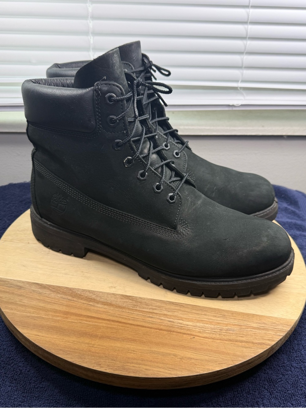 Timberland Men's Black Waterproof Leather Work Boots (Men’s 12)